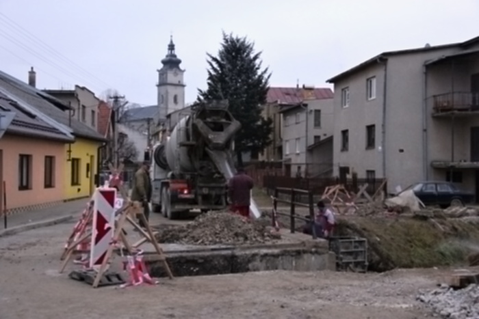 Fotogaléria Výstavba mostu na ulici Bernolákovej (8) Výstavba mostu na ulici Bernolákovej